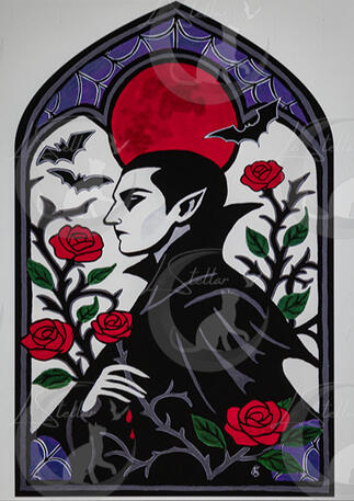 Vampire in the roses
